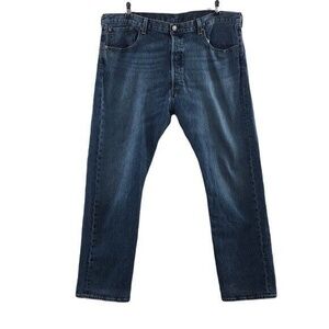 Levis 551 Straight Leg Jeans Mens 40x30 Medium Wash Cotton Denim Button Fly